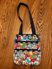 LESPORTSAC KYLIE CROSSBODY 3 POCKET HEARTS/FLOWERS MESSENGER BAG HANDBAG NWOT, used for sale  Shipping to South Africa