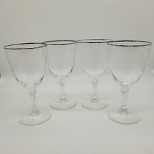set wine 6 crystal silver for sale  Oxford
