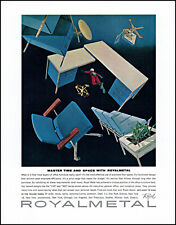 1961 Traje volador de astronauta Royal Metal Office Furniture arte retro impresión anuncio adL39 segunda mano  Embacar hacia Argentina