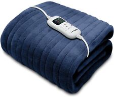 Dreamcatcher Navy Electric Heated Throw Blanket 160 x 120cm, Machine Washable, used for sale  Shipping to South Africa