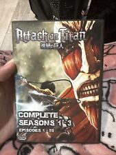DVD Attack On Titan temporada 1-3 (completo) dublado em inglês comprar usado  Enviando para Brazil