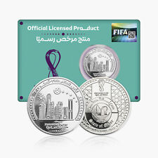 Moneda coleccionable del Campeonato Mundial de la FIFA 2022 de fútbol americano en Qatar 1 riyal BU segunda mano  Embacar hacia Argentina