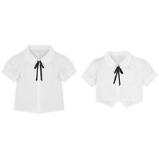 Camisetas infantis meninas uniforme ensino médio camisetas macias manga curta blusas, usado comprar usado  Enviando para Brazil