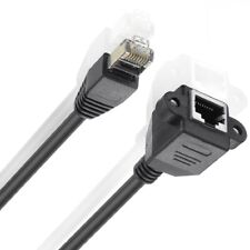 1PC novo preto RJ45 macho para fêmea cabo de extensão de rede Ethernet 1.5m 5FT comprar usado  Enviando para Brazil