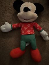 "Figura de peluche navideña de Mickey Mouse de 22" de Disney Classics segunda mano  Embacar hacia Argentina