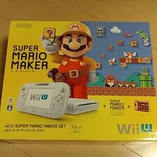 Juego de consola Nintendo Wii U Super Mario Maker cuerpo blanco 32 GB raro Japón segunda mano  Embacar hacia Argentina