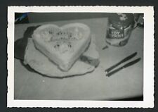 Blurry Heart Shaped Cake on Table Knives Vintage Photo Snapshot 1960s Abstract for sale  Shipping to South Africa