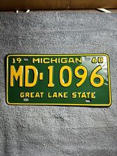 1968 michigan license for sale  Scotts