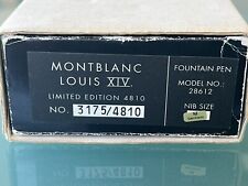 Montblanc louis xiv for sale  Chicago