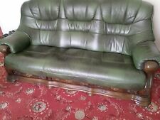 Leather piece suite for sale  RIPLEY