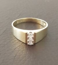 Gold Ring 585 Diamanten 0,15 ct VS Brillanten 14 Karat Goldring Gelbgold, gebraucht gebraucht kaufen  Kaufbeuren