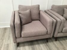 Armchair beige fabric for sale  DONCASTER