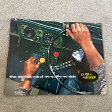 Land rover brochure. for sale  NORTHAMPTON