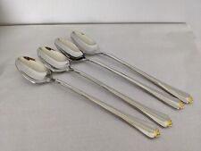 Vintage Oneida teaspoons total of 4 with gold tips, used for sale  Shipping to South Africa