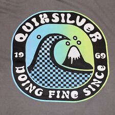 Camiseta grande plateada rápida para hombre gris surf océano ropa de playa segunda mano  Embacar hacia Argentina