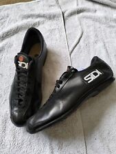 Vintage Sidi Black Leather Cycling Shoes Touring Shoes Size EU 45 Early 1980s for sale  Shipping to South Africa