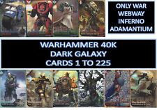 Brukt, Panini Warhammer 40k 40000 Dark Galaxy - Only War Trading cards #1 to 225 til salgs  Frakt til Norway