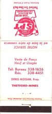 Capa Matchbook Vintage SPT Vendas de Pneus Thetford-Mines Nova e Usada comprar usado  Enviando para Brazil