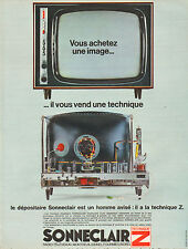 Publicité Advertising 1965  SONNECLAIR radio télévision  d'occasion  Wahagnies