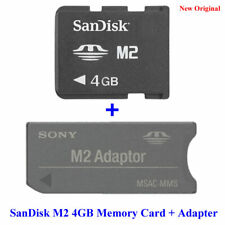 Usado, Cartão de memória SanDisk M2 original 100% genuíno 4GB + adaptador de cartão Sony M2 MSAC-MMS comprar usado  Enviando para Brazil