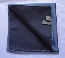 Usado, Lenço quadrado bolso bordas laminadas à mão azul cadete de seda masculino de hoje novo sem etiquetas comprar usado  Enviando para Brazil