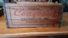 Caixa de cerveja vintage de madeira Haberle Congress, usado comprar usado  Enviando para Brazil