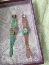 Lote de 2 relógios femininos Swatch 1980’s Vintage rosa flamingo feminino comprar usado  Enviando para Brazil