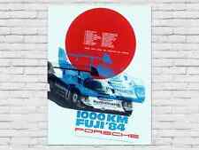 Classic Porsche 956 • 1000km of Fuji 1984 Race Poster • Porsche fan gift, used for sale  Canada