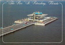 Vintage Florida Chrome Postcard St Petersburg Pier Aerial View, used for sale  Shipping to South Africa