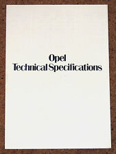 1981 opel specifications for sale  BANGOR