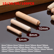 Diâmetro 6mm 8mm 10mm de comprimento 20-100mm cavilhas de madeira chanfrada pino canelado madeira comprar usado  Enviando para Brazil