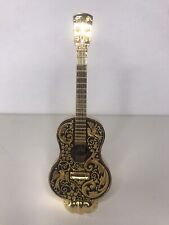 Guitarra miniatura folheada a ouro damasceno com suporte e caixa 7"" comprar usado  Enviando para Brazil