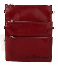 MAISON MARGIELA Bag Red Leather Logo Print Shoulder Strap Women Borse RRP $800 for sale  Shipping to South Africa
