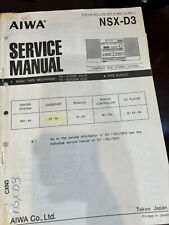 Manual de servicio de reparación AIWA NSX-D3 CX-N3 DE EE. UU. **ORIGINAL** segunda mano  Embacar hacia Argentina