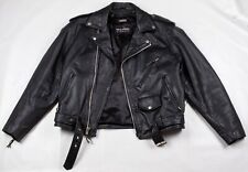 Vintage Wilson's Leather Biker Black Leather Thinsulate Belted Jacket Men's MED for sale  Shipping to South Africa