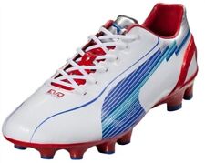 PUMA EvoSpeed 1 White Blue Red Silver FG Soccer Cleats Boots NEW Mens Sz 7 for sale  Shipping to South Africa