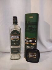 Bushmills Single Malt Aged 10 Years Empty Bottle With Box & Cover #1281 for sale  Shipping to South Africa