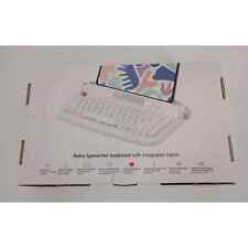 NEW Yunzii Actto Keyboard Retro White Mini Bluetooth 5.0 Built In Tablet Holder for sale  Shipping to South Africa