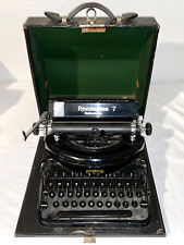 1932 Remington Noiseless No. 7 Typewriter Black Portable Desk Case H15463 Nice! for sale  Shipping to South Africa