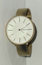Skagen Ladies SKW2722 Karolina Goldtone Stainless Steel Watch Mesh Bracelet Wow! for sale  Shipping to South Africa