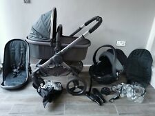 iCandy Peach 3 Designer Collection Dusk pushchair pram travel system 3 in 1 grey for sale  Shipping to South Africa