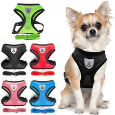 Dog Puppy Pet Adjustable Harness Comfort Breathable Soft Mesh Fabric with Clip for sale  ILFORD