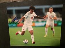 Foto autografada 8x10 assinada por Tajon Buchanan Copa do Mundo do Canadá futebol, usado comprar usado  Enviando para Brazil