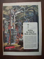 Antigo anúncio de revista 1953 Orig Western Electric construção caminhos do céu para palavras e fotos , usado comprar usado  Enviando para Brazil