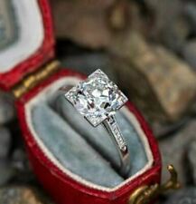 Anello di fidanzamento solitario vintage con diamante rotondo da 2,00 ct,... comprar usado  Enviando para Brazil