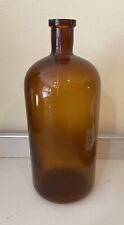 vintage brown glass bottle Unmarked 13 1/2 inches Tall for sale  Shipping to South Africa