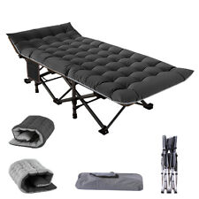 NAIZEA Portable Folding Bed Single Person Camping Cot 660LB Bearing Weight Adult for sale  Shipping to South Africa