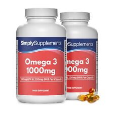 Omega 3 1000 mg - EPA 180 mg e DHA 120 mg - 360 Capsule - SimplySupplements na sprzedaż  Wysyłka do Poland