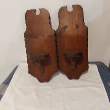 wood harp wall sconces for sale  Galax