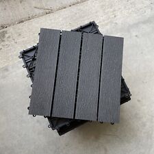 Used, 12"x 12" Wood-Plastic Composite 12PCS Quick Interlocking Flooring & Patio Deck for sale  Shipping to South Africa